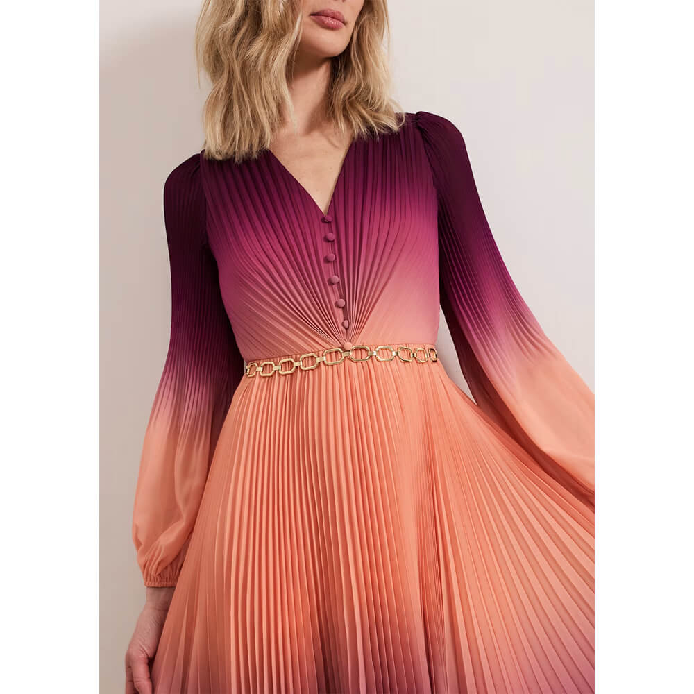 【PHASE EIGHT】Mira Ombre Dress ミディ丈 ワンピース Petite Mira Dress | Phase Eight UK |